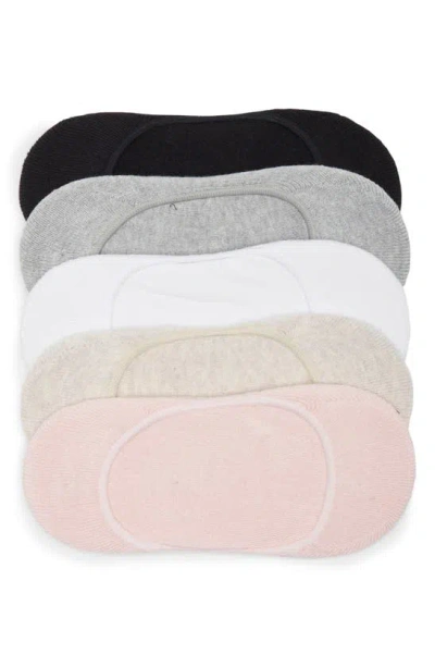 Nordstrom Pillow Sole® 5-pack No Show Socks In Pink