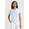Nordstrom Pima Cotton Blend Crewneck T-shirt In Blue