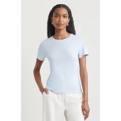 Nordstrom Pima Cotton Blend Crewneck T-shirt In Blue