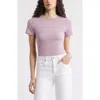 Nordstrom Pima Cotton Blend Crewneck T-shirt In Purple