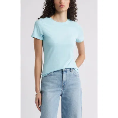 Nordstrom Pima Cotton Blend Crewneck T-shirt In Blue