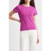 Nordstrom Pima Cotton Blend Crewneck T-shirt In Purple