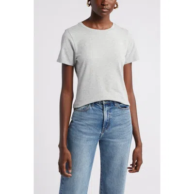 Nordstrom Pima Cotton Blend Crewneck T-shirt In White