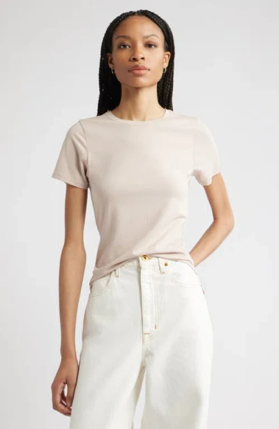 Nordstrom Pima Cotton Blend Crewneck T-shirt In Neutral