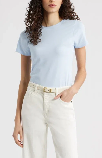 Nordstrom Pima Cotton Blend Crewneck T-shirt In Blue