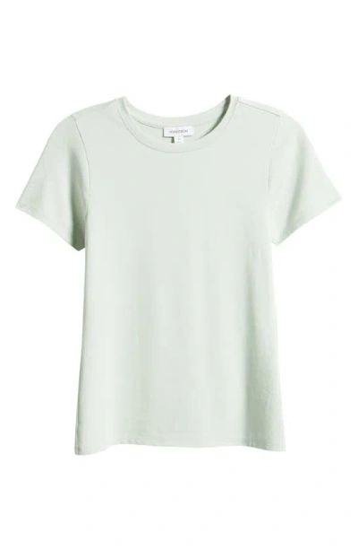 Nordstrom Pima Cotton Blend Crewneck T-shirt In Green Fondant