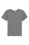 Nordstrom Pima Cotton Blend Crewneck T-shirt In Grey Dark Heather