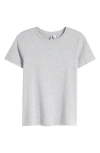 Nordstrom Pima Cotton Blend Crewneck T-shirt In Grey Heather