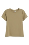 Nordstrom Pima Cotton Blend Crewneck T-shirt In Green