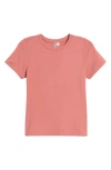 Nordstrom Pima Cotton Blend Crewneck T-shirt In Pink Mauve