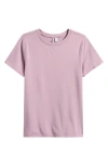 Nordstrom Pima Cotton Blend Crewneck T-shirt In Purple