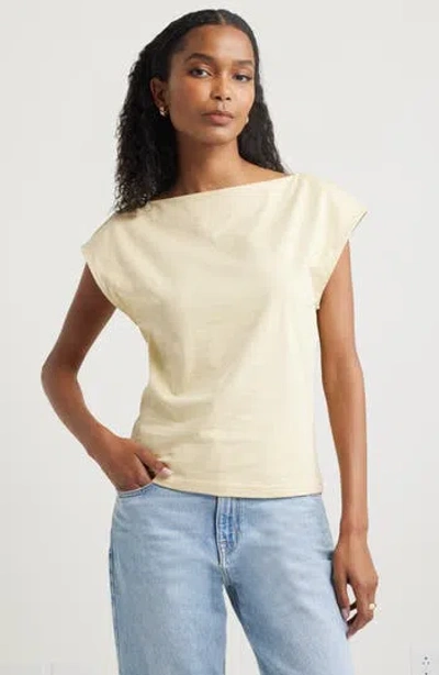 Nordstrom Pima Cotton Boat Neck T-shirt
