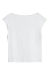 Nordstrom Pima Cotton Boat Neck T-shirt In White
