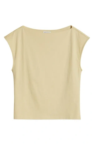 Nordstrom Pima Cotton Boat Neck T-shirt In Yellow Mist