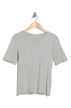 Nordstrom Pima Cotton Crewneck T-shirt In Grey Heather