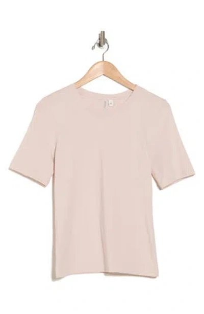 Nordstrom Pima Cotton Crewneck T-shirt In Pink Hush