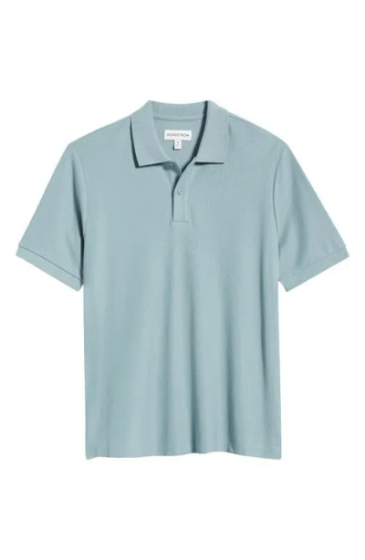 Nordstrom Pima Cotton Piqué Polo In Blue