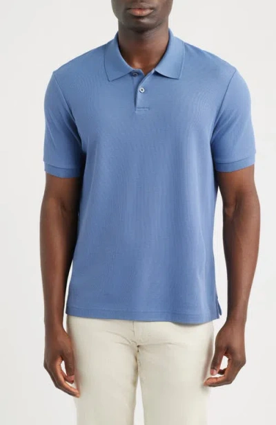 Nordstrom Pima Cotton Piqué Polo In Blue