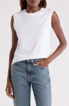 Nordstrom Pima Muscle Tank In White