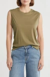 Nordstrom Pima Muscle Tank In Gray