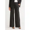 Nordstrom Pinstripe Wide Leg Pants In Black