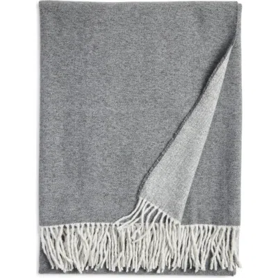Nordstrom Plaid Fringe Throw Blanket