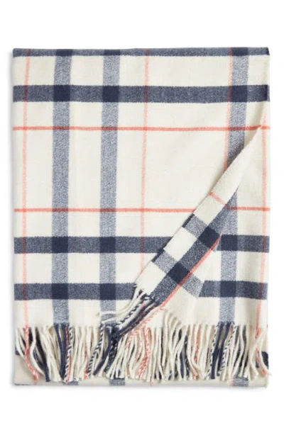 Nordstrom Plaid Fringe Throw Blanket