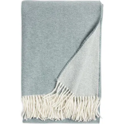 Nordstrom Plaid Fringe Throw Blanket In Green