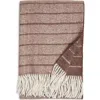 Nordstrom Plaid Fringe Throw Blanket In Neutral