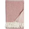 Nordstrom Plaid Fringe Throw Blanket In Pink