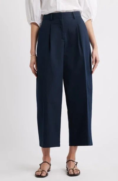 Nordstrom Pleat Front Chinos In Navy Night