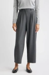 Nordstrom Pleated Ankle Pants In Gray