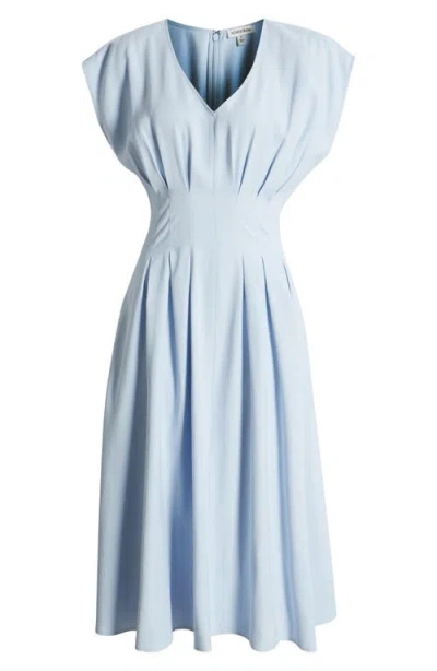 Nordstrom Pleated Midi Dress In Blue Skyway