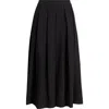 Nordstrom Pleated Midi Skirt In Black