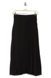 Nordstrom Pleated Midi Skirt In Black