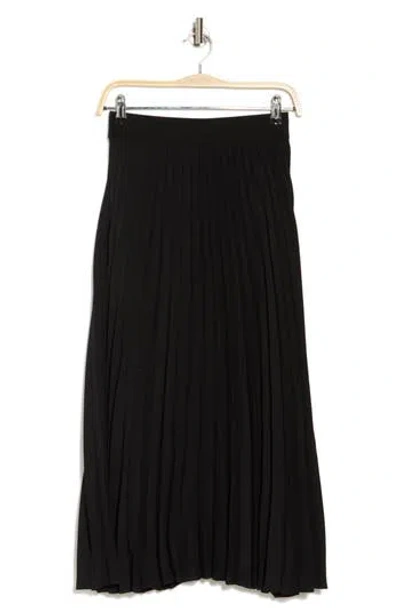 Nordstrom Pleated Midi Skirt In Black