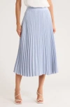 Nordstrom Pleated Midi Skirt In Blue