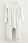Nordstrom Pointelle Ruffle Romper In White