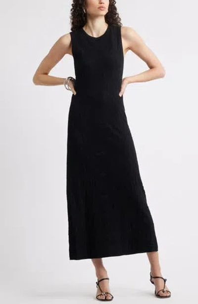 NORDSTROM NORDSTROM POINTELLE STITCH SLEEVELESS KNIT TANK DRESS