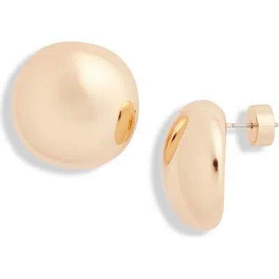 Nordstrom Polished Dome Stud Earrings In Gold