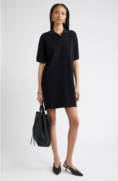 Nordstrom Polo Sweater Dress In Black