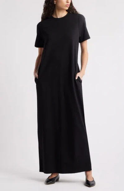 Nordstrom Ponte Maxi Dress In Black