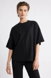 Nordstrom Ponte T-shirt In Black