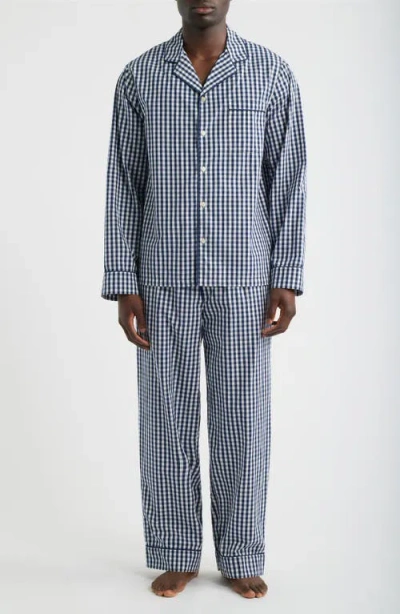 Nordstrom Poplin Woven Pajama Set In Blue
