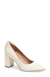 Nordstrom Poppy Pointed Toe Pump In Ivory Vanilla
