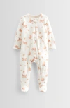 Nordstrom Babies'  Print Cotton Footie In White