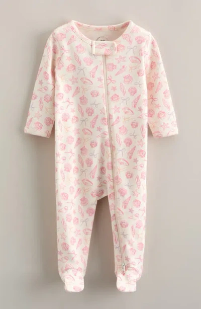 Nordstrom Babies'  Print Cotton Footie In Multi