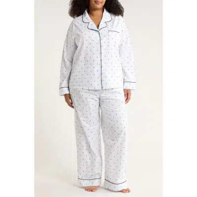 Nordstrom Print Cotton Pajamas In White