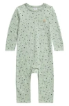 Nordstrom Print Cotton Pocket Romper In Green