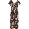 Nordstrom Print Maxi Dress In Brown